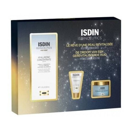 Isdinceutics Pack Rutina Hidr Navidad 2023 1 Siero 30 Ml + 1 Contorno Occhi 3 Ml + 1 Crema 8 Ml