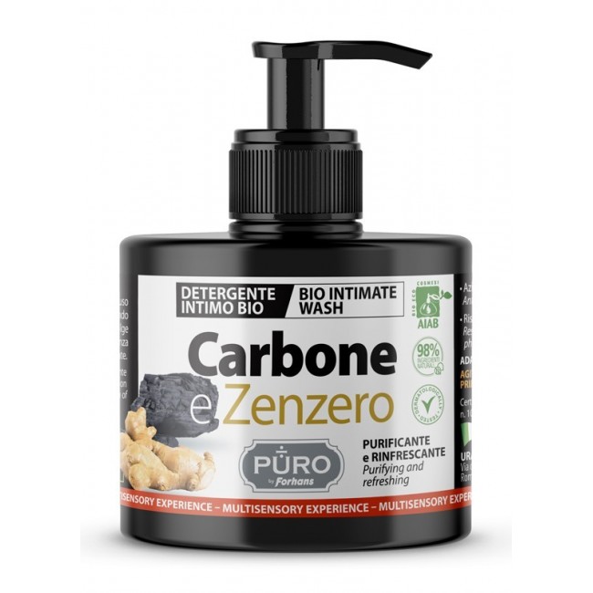 Uragme Forhans Puro Detergente Intimo Carbone & Zenzero 250 Ml