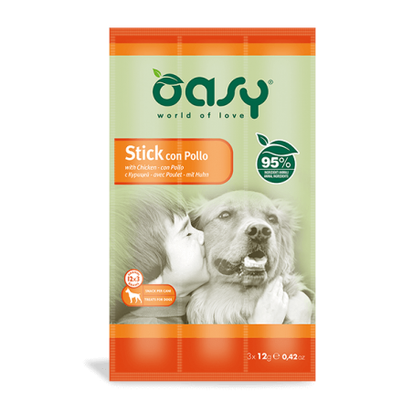 Wonderfood Oasy Snack Dog Stick Con Pollo 3x12 G