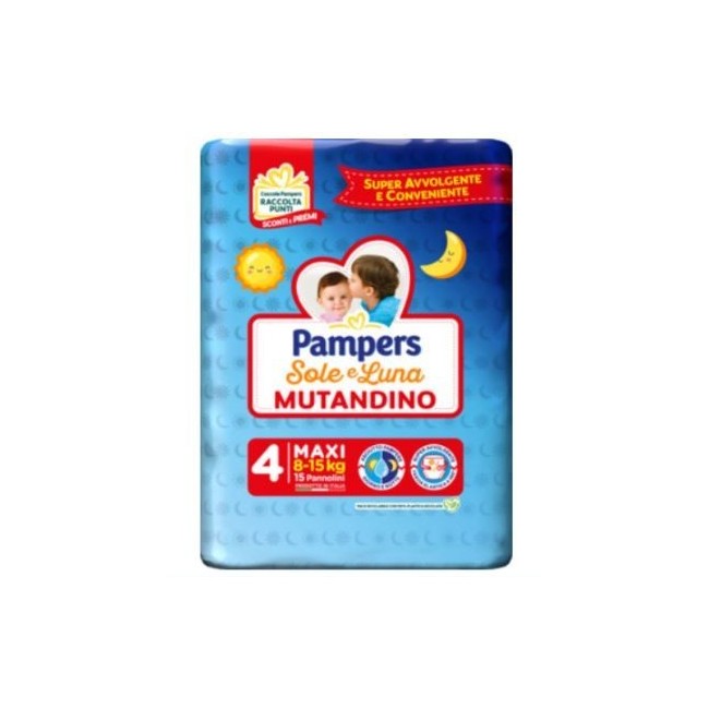 Fater Pampers Sole Luna Mutandina Maxi 15 Pezzi