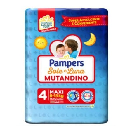 Fater Pampers Sole Luna Mutandina Maxi 15 Pezzi