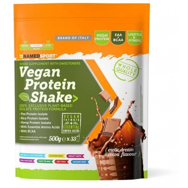 Named Vegan Protein Shake Exotic Dream Cocoa 500 G