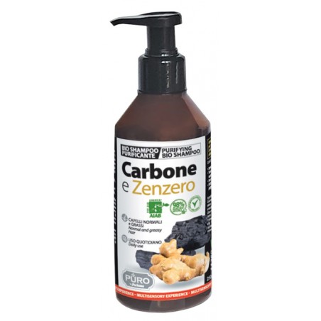 Uragme Puro Bio Shampoo Carbone E Zenzero 250 Ml