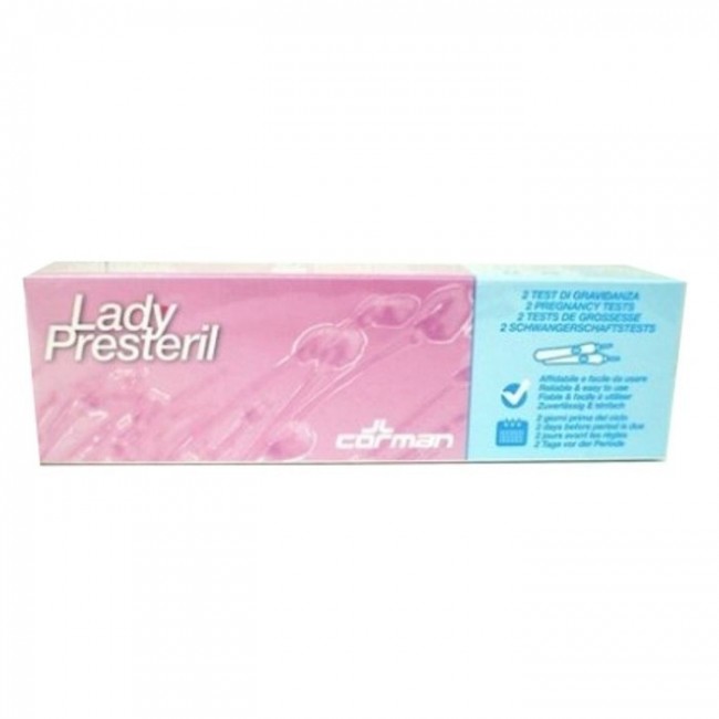 Corman Lady Presteril Test Di Gravidanza 2 Pezzi