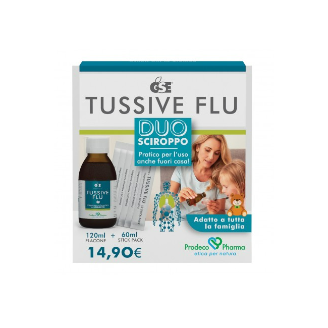 Prodeco Pharma Gse Tussive Flu Duo Flacone+6 Stick Pack Monodose