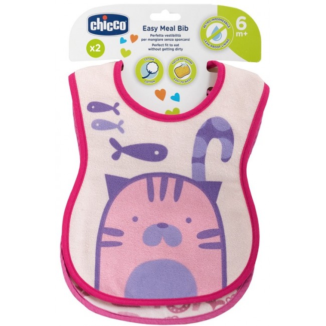 Chicco Bavagline 6m+ Rosa 2 Pezzi