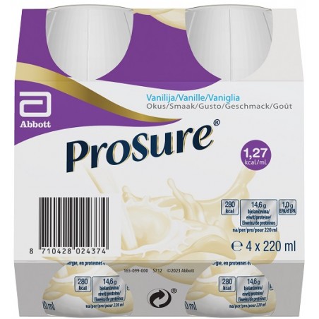 Abbott Prosure Vanilla 4 Bottiglie Da 220 Ml