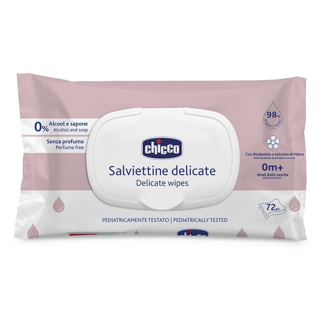 Chicco Salviette Delicate 72 Pezzi Plaque