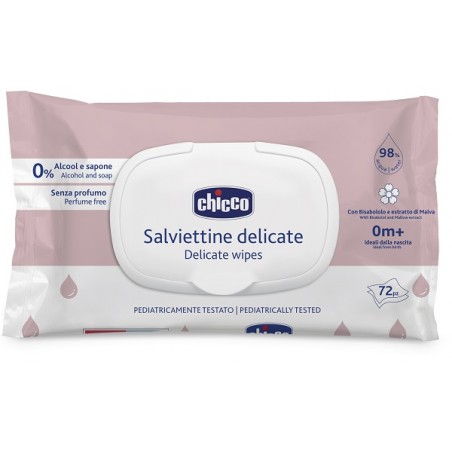 Chicco Salviette Delicate 72 Pezzi Plaque