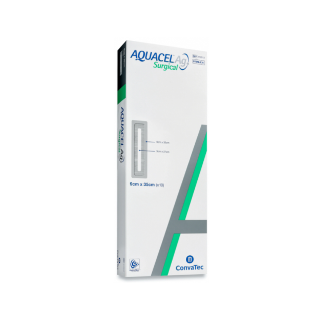 Convatec Aquacel AG Surgical con tecnologia Hydrofiber 9x35- 10 pezzi