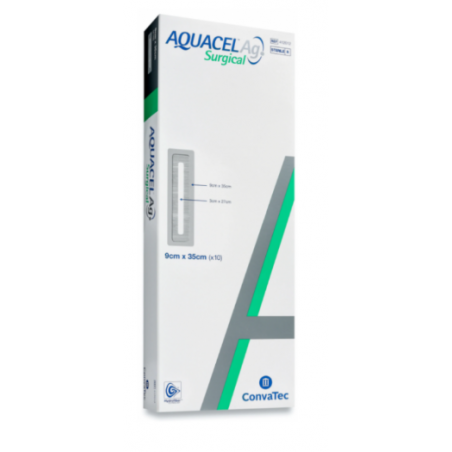 Convatec Aquacel AG Surgical con tecnologia Hydrofiber 9x35- 10 pezzi