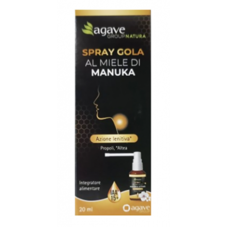 Agave Farmaceutici Spray Gola Manuka Iaa 15+ 20 Ml