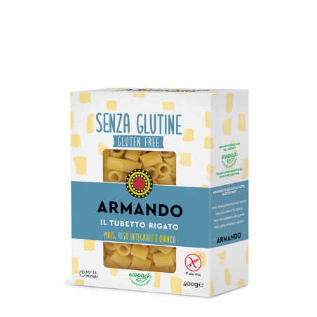 De Matteis Agroalimentare Il Gluten Free Di Armando Il Tubetto Rigato Mais Riso Integrale E Quinoa 400 G