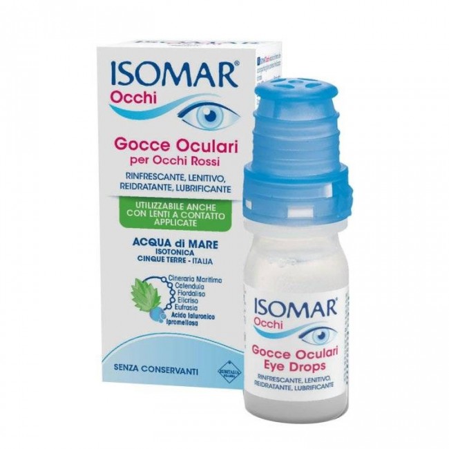 Coswell Isomar Occhi Rossi Gocce Oculari Acido Ialuronico 0,20% 10 Ml