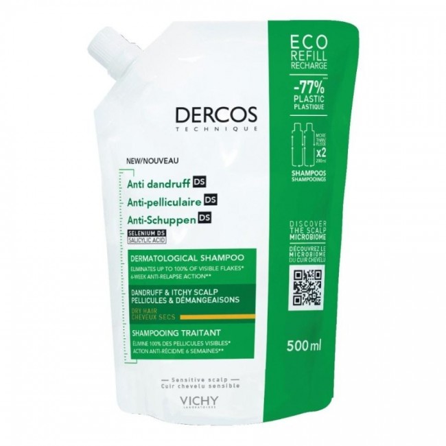 Vichy Dercos Technique Anti-dand Densisol Serum Dry Refill 500 Ml