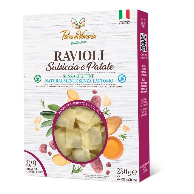 Casanova Food Pasta Venezia Ravioli Salsiccia Patate Senza Glutine Stab 250 G