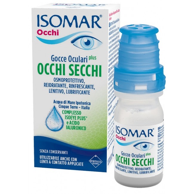 Coswell Isomar Occhi Secchi Plus Gocce Oculari Acido Ialuronico 0,20% 10 Ml