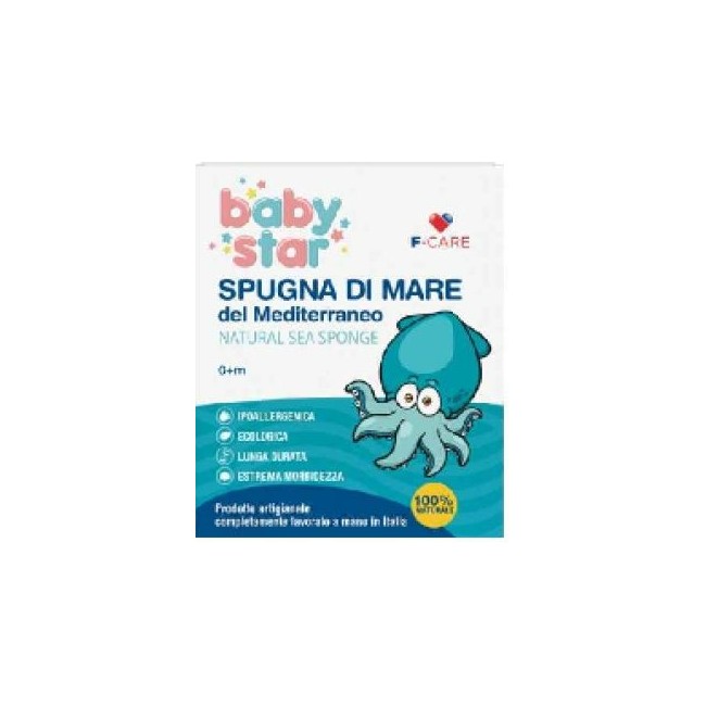 Farvima Medicinali Babystar Spugna Mare Naturale 12 Cm