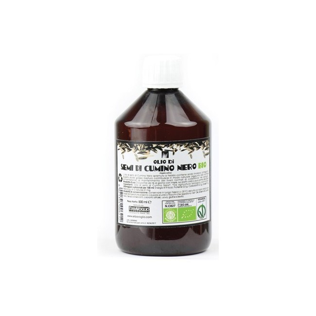 Erbavoglio Olio Di Semi Di Cumino Nero Bio 500 Ml