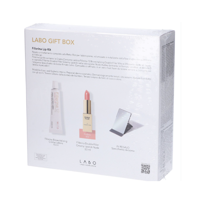 Labo Gift Box Lip Kit Fillerina Biorev Lip Contour Double Filler Mito 1 Bio Lip Contour 5 G + 1 Double Filler Creamy Lipstick Nu