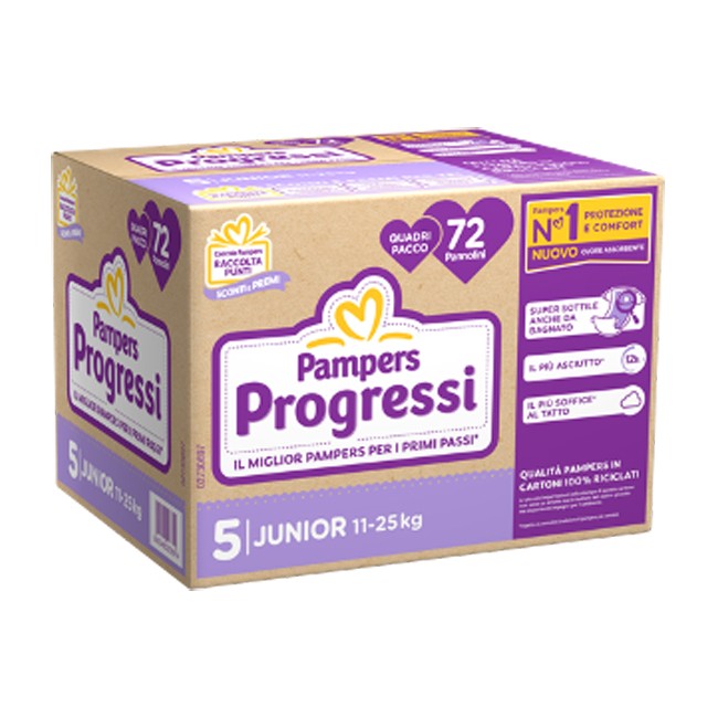 Fater Pampers Quadri Progressi Junior 72 Pezzi