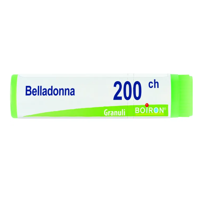 Tubo dose di Belladonna Atropa 200ch globuli della Boiron.