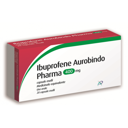 Ibuprofene Aurobindo Pharma 400 Mg Capsule Molli Medicinale Equivalente