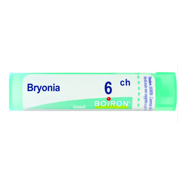 Tubo con tappo dosatore da 80 granuli di Bryonia Alba 6ch della Boiron