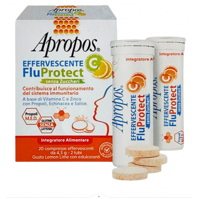 Desa Pharma Apropos Effervescente C Fluprotect Senza Zuccheri 20 Compresse Effervescenti