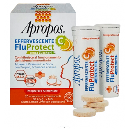 Desa Pharma Apropos Effervescente C Fluprotect Senza Zuccheri 20 Compresse Effervescenti