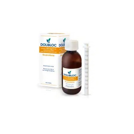 Dolibloc Bambini 100 Mg/5 Ml Sospensione Orale Gusto arancia Senza Zucchero