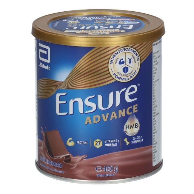 ensure advance barattolo 400 gr polvere gusto cioccolato