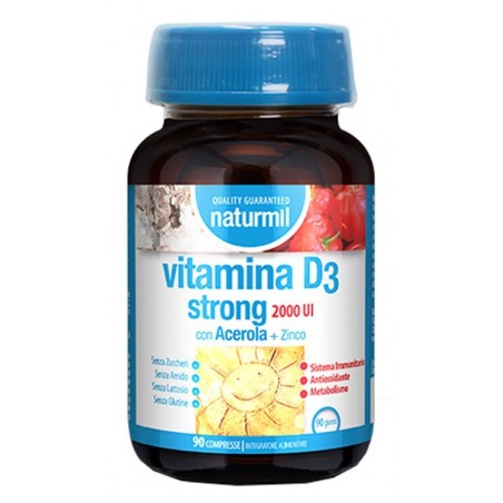 Dietmed Italia Naturmil Vitamina D3 Strong 2000 Ui 90 Compresse