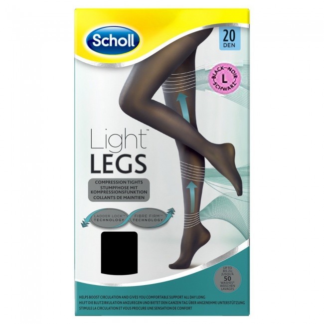 Dr. Scholl's Scholl Lightlegs 20 Denari Taglia L Colore Nero 1 Paio