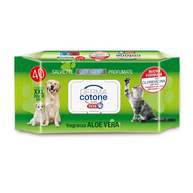 Da. Ma. Distribuzione Dermacotone Salviettine Pet Aloe 40 Pezzi