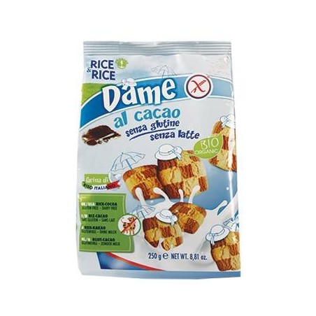 Probios Societa' Benefit Rice&rice Dame Di Riso Con Cacao Senza Latte 250 G