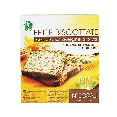 Probios Societa' Benefit Fette Biscottate Integrali Senza Zucchero 270 G