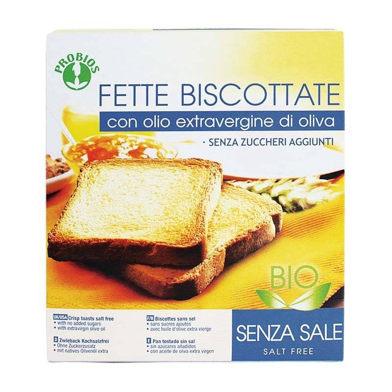 Probios Societa' Benefit Fette Biscottate Senza Sale Senza Zucchero 270 G