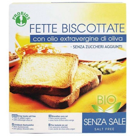 Probios Societa' Benefit Fette Biscottate Senza Sale Senza Zucchero 270 G