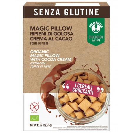 Probios Societa' Benefit Easy To Go Magic Pillow Ripieni Di Crema Al Cacao 375 G