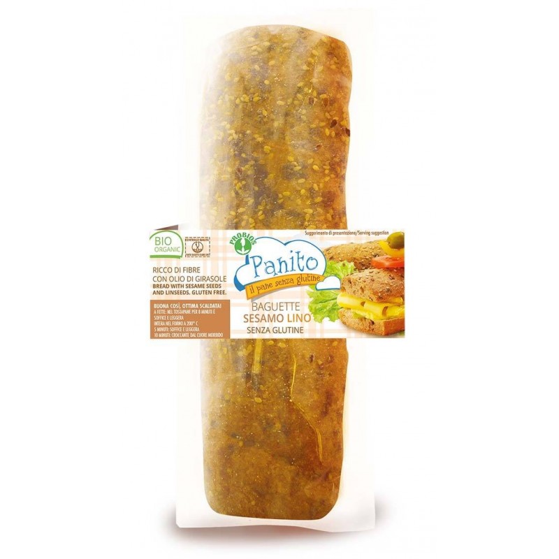 Probios Societa' Benefit Panito Baguette Con Semi Di Sesamo E Lino 180 G