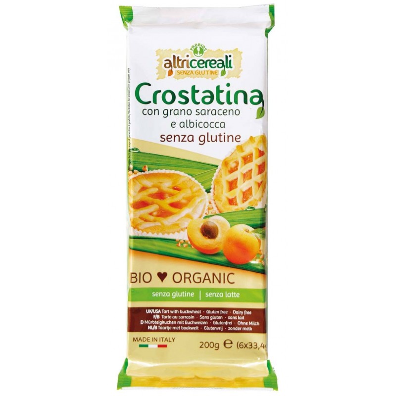 Probios Societa' Benefit Altricereali Crostatina Grano Saraceno E Albicocca 6 X 33,5 G