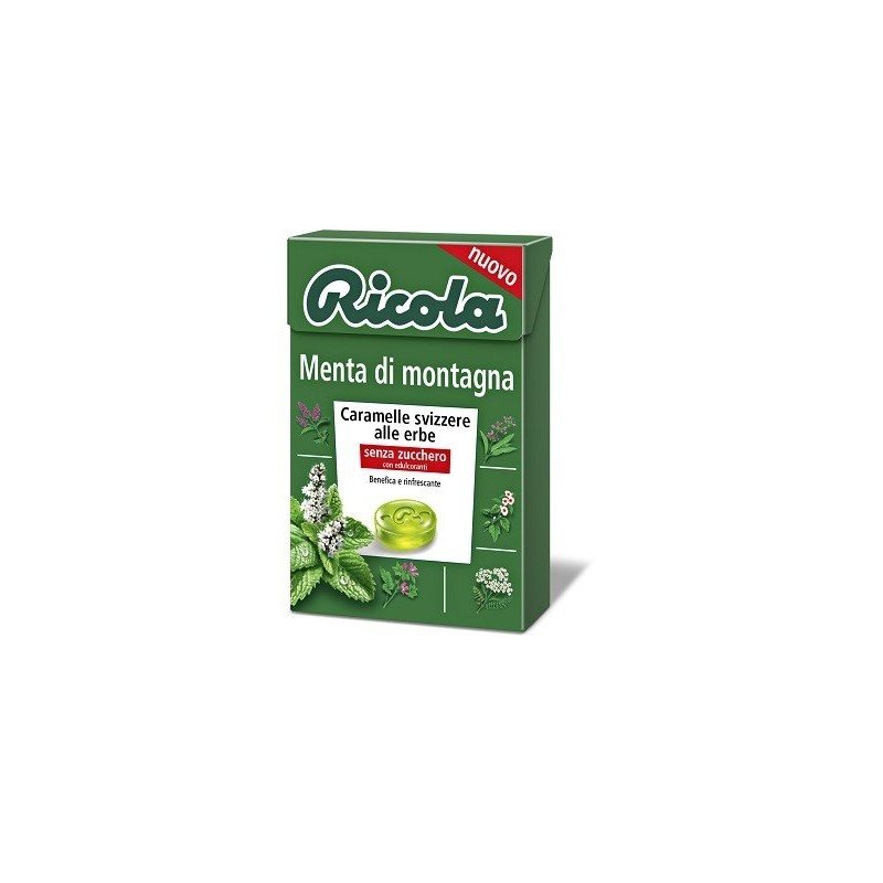 Divita Ricola Menta Di Montagna Senza Zucchero 50 G