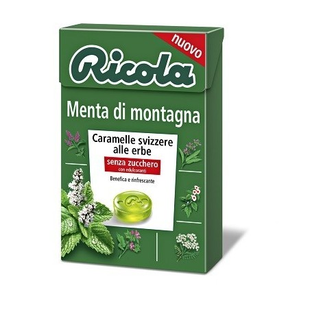 Divita Ricola Menta Di Montagna Senza Zucchero 50 G