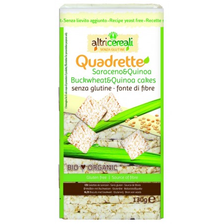 Probios Societa' Benefit Altricereali Quadrette Saraceno E Quinoa Bio 130 G