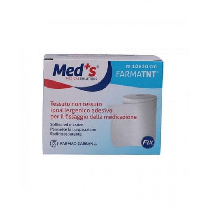 Farmac-zabban Cerotto Meds Tessuto Non Tessuto Fix Ipoallergenico Adesivo 1000x10 Cm