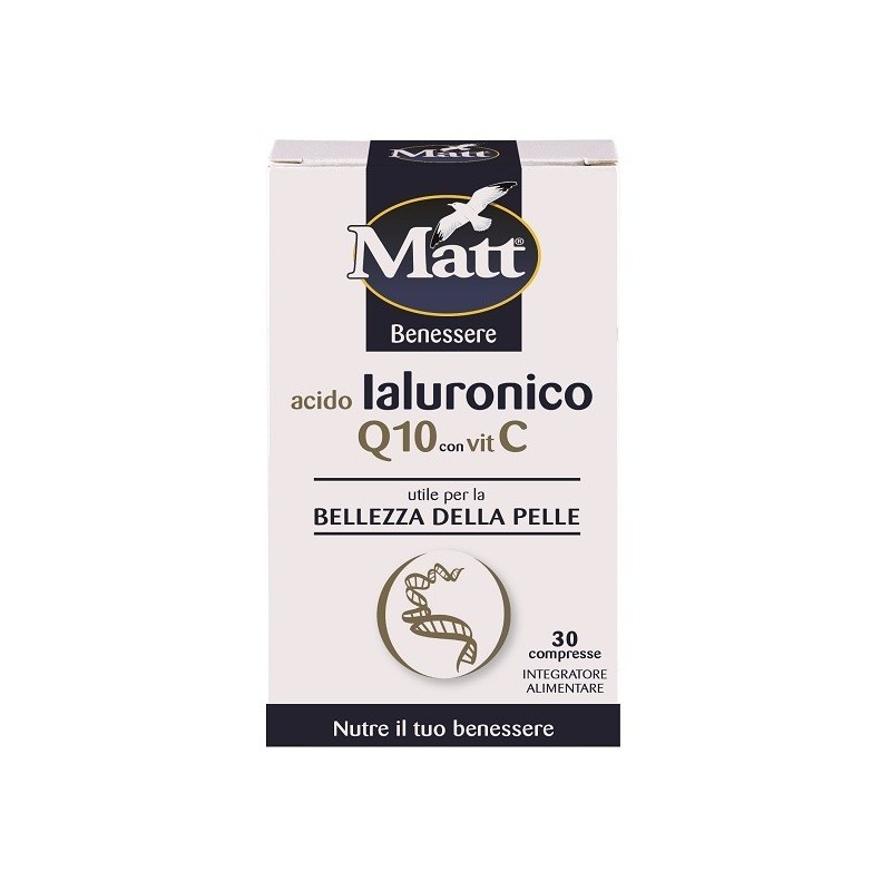 A&d Gruppo Alimentare Diet Matt Benessere Acido Ialuronico Q10 Con Vitamina C 30 Compresse