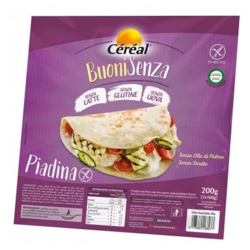 Nutrition & Sante' Italia Buoni Senza Piadina 200 G