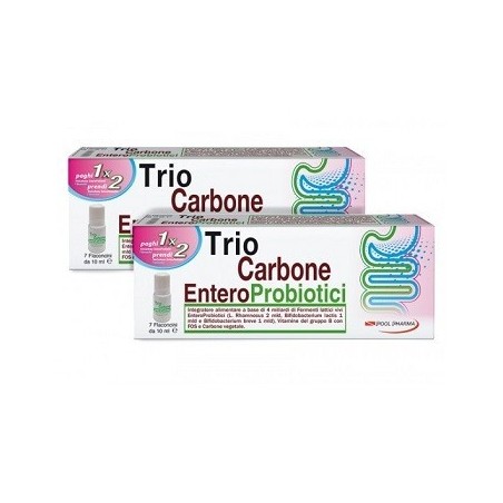 Pool Pharma Triocarbone Enteroprobiotici 7 Flaconcini X 10 Ml