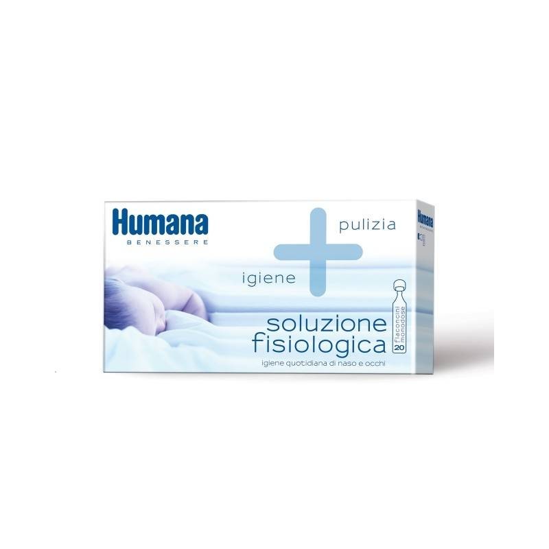 Humana Italia Humana Soluzione Fisiologica Monodose, 20 Flaconcini Da 5ml